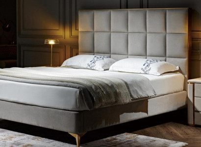 Design Bed Bedroom Beds Textile Hotel Luxury Upholstery Seat Fabric Furniture new